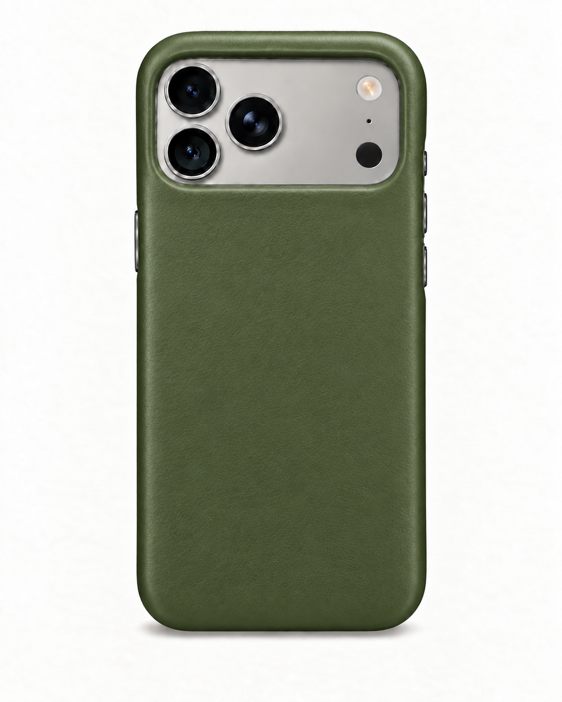 iPhone 17 Pro Max — Smooth calfskin — Green — View image 1