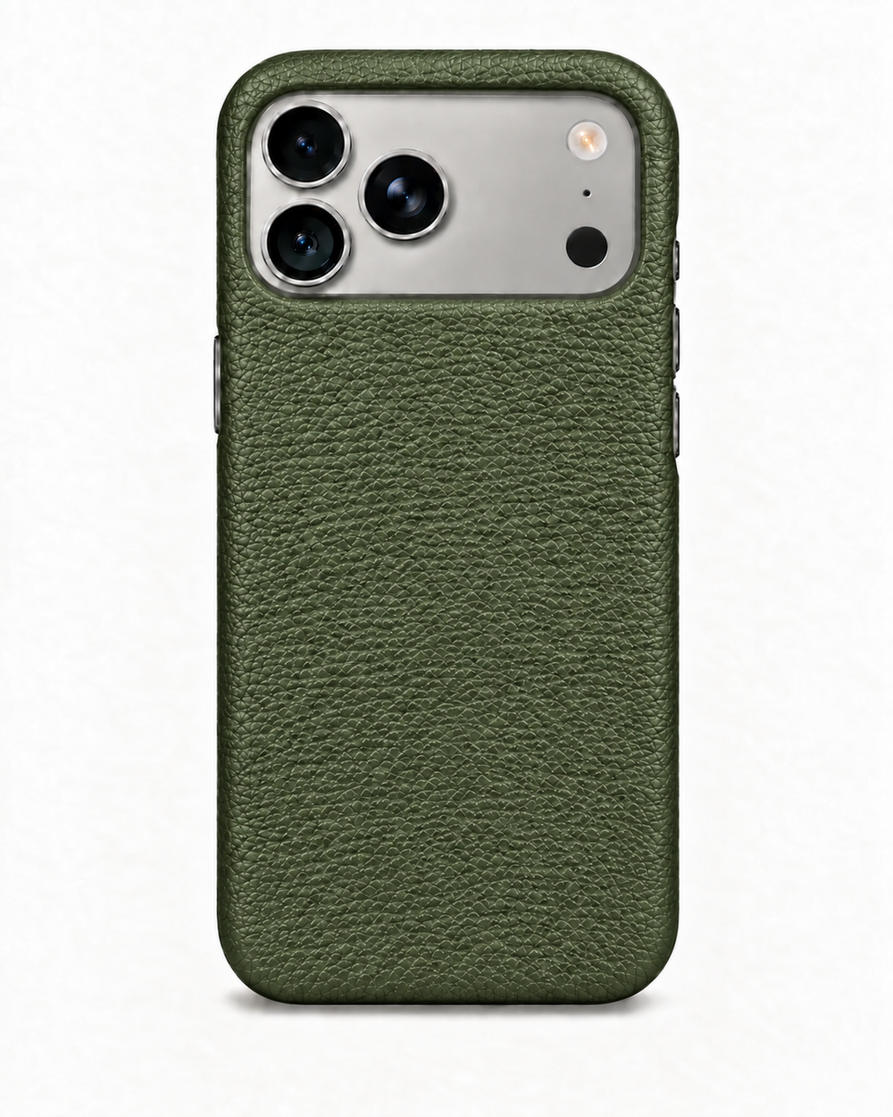 iPhone 18 Pro Max — Grained Calfskin — Green