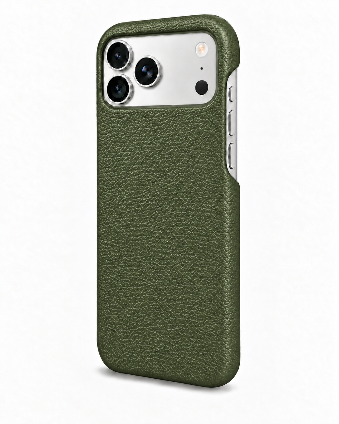 iPhone 17 Pro Max — Grained calfskin — Green — View image 2