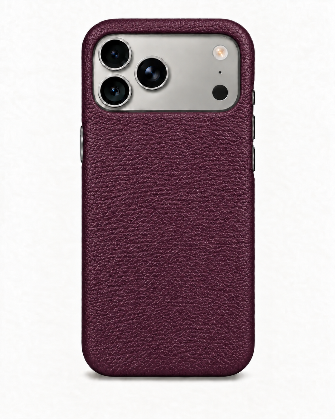 iPhone 17 Pro Max — Grained calfskin — Purple — View image 1