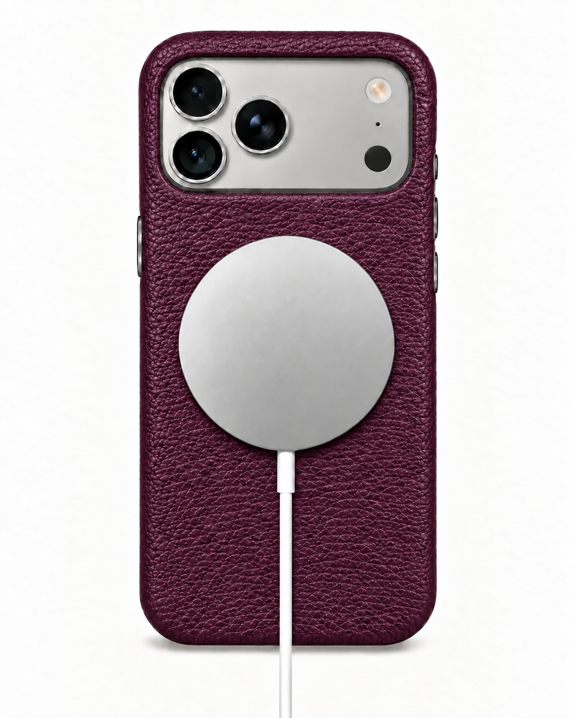 iPhone 17 Pro Max — Grained calfskin — Purple — View image 5