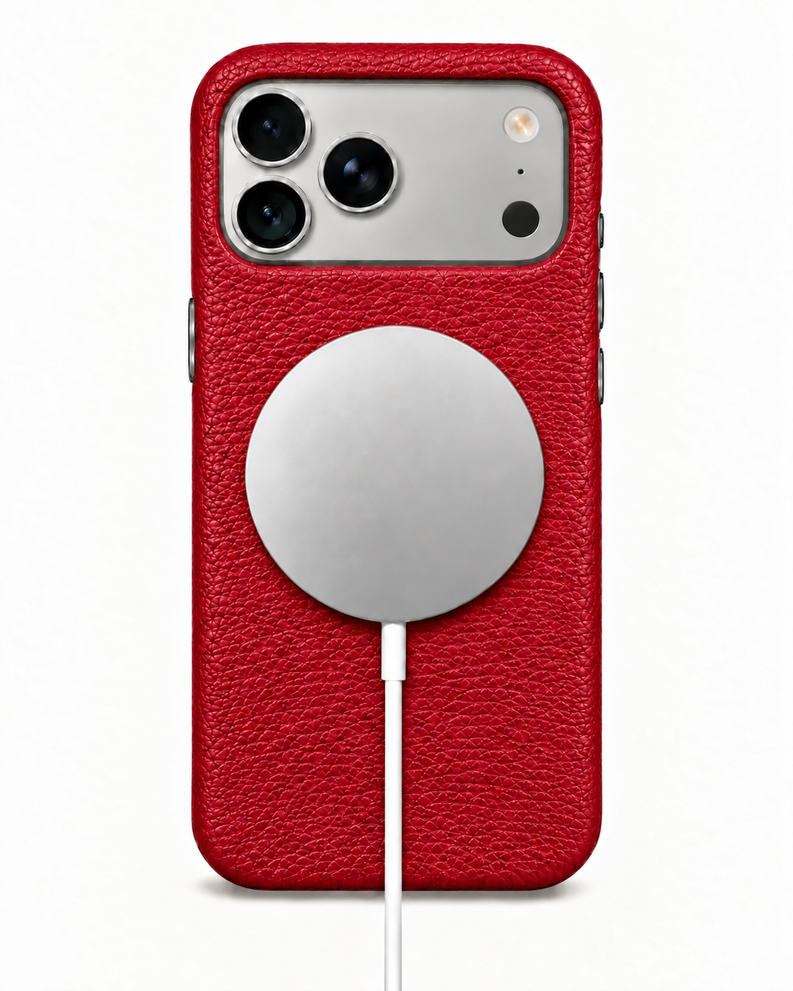 iPhone 18 Pro Max — Genarbtes Kalbsleder — Rot — Bild ansehen 5