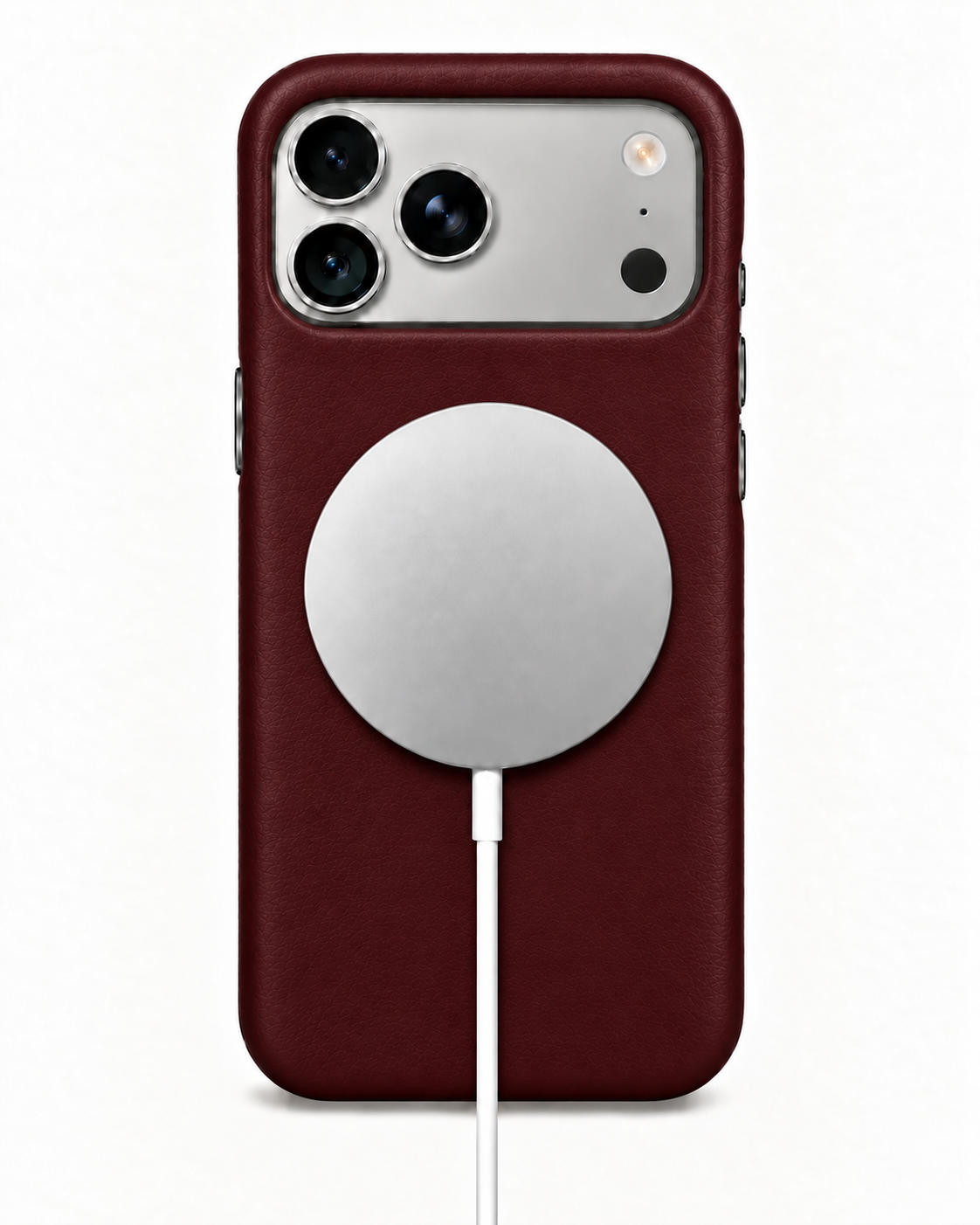 iPhone 18 Pro Max — Ternera lisa — Burgundy — Ver imagen 5