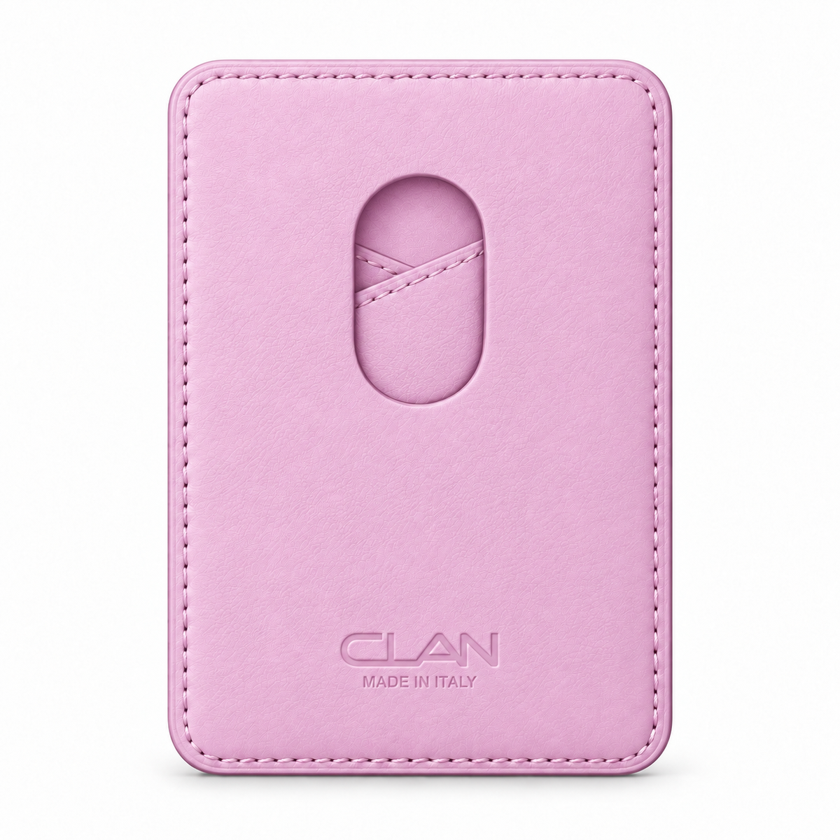 CLAN MagSafe Cross Pocket card holder — smooth calfskin — Lille — back