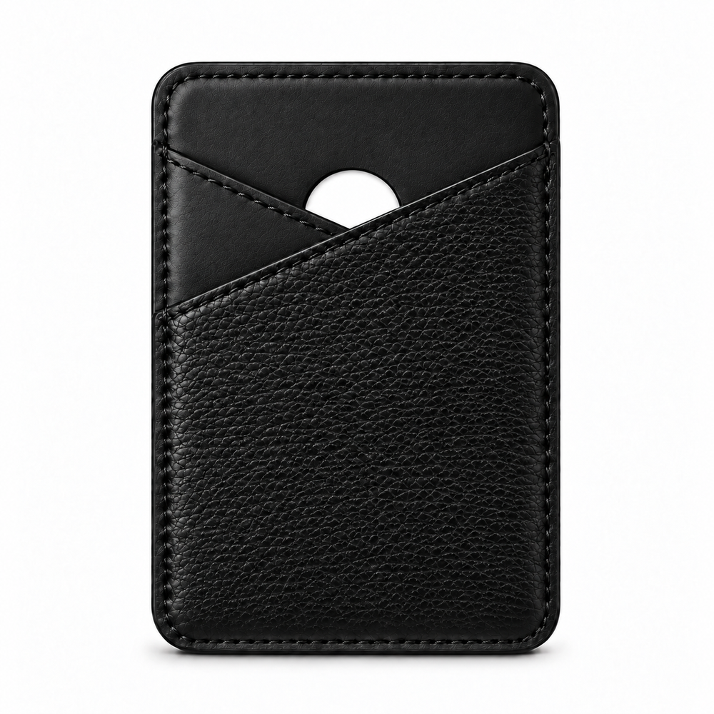 Tarjeteros MagSafe — Cross Pocket — Ternera granulada — Negro