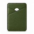 MagSafe Card Holder — Cross Pocket — Grained Calfskin — Green