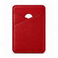 MagSafe-Kartenetuis — Cross Pocket — Genarbtes Kalbsleder — Rot