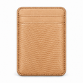MagSafe-Kartenetuis — Double Pocket — Eidechsenleder — Beige