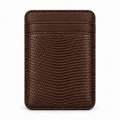 MagSafe-Kartenetuis — Double Pocket — Eidechsenleder — Braun