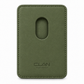 MagSafe Card Holder — Single Pocket — Calfskin — Green