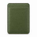 MagSafe Card Holder — Single Pocket — Calfskin — Green
