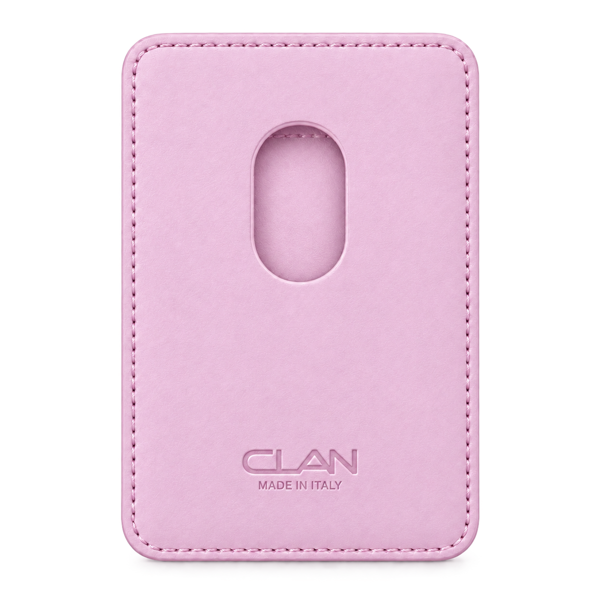 CLAN MagSafe Single Pocket card holder — smooth calfskin — Lille — back