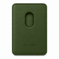 Porte-cartes MagSafe — Poche simple — Veau grainé — Vert