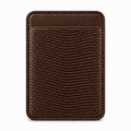 Tarjeteros MagSafe — Single Pocket — Lagarto — Marrón