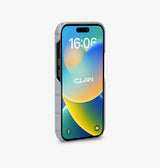iPhone 14 — Vitello stampato coccodrillo — Grigio Lucido — Visualizza immagine 3