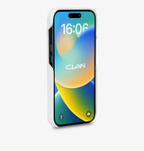 iPhone 14 Pro Max — Vitello stampato coccodrillo — Bianco lucido — Visualizza immagine 3