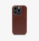 iPhone 14 Pro — Crocodile — Marron — Voir l’image 1