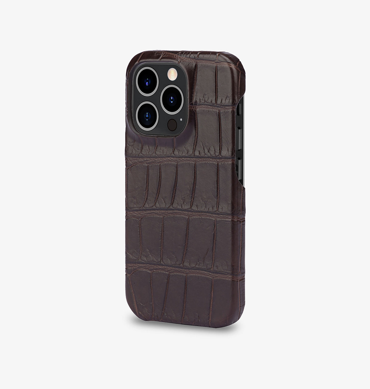 iPhone 14 Pro — Coccodrillo — Marrone scuro — Visualizza immagine 2