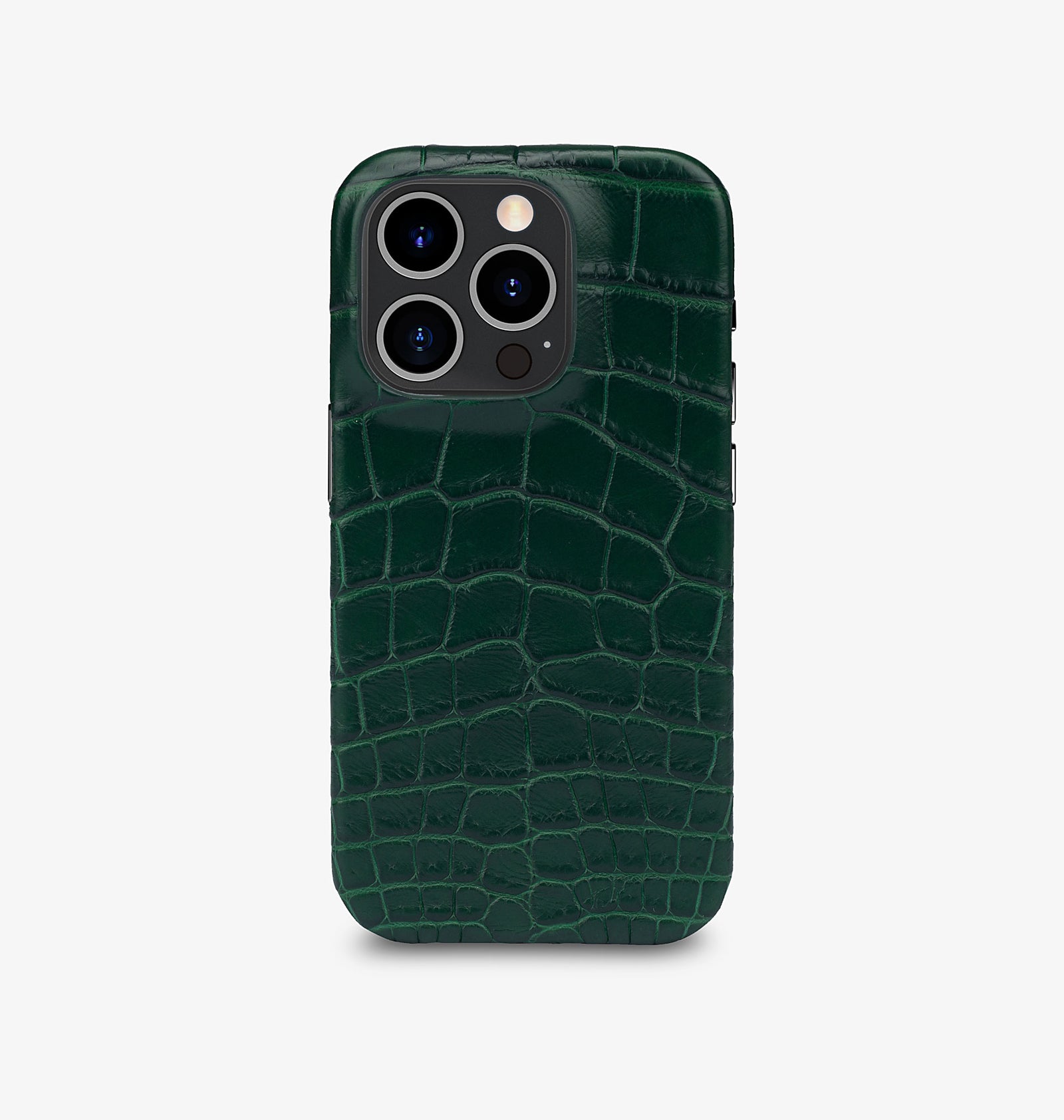 iPhone 14 Pro — Crocodile — Dark Green — View image 1