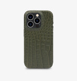 iPhone 14 — Crocodile — Vert militaire — Voir l’image 1