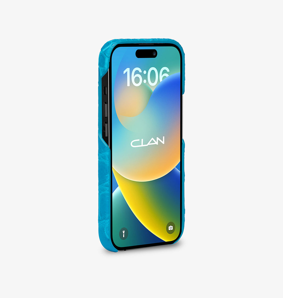 iPhone 14 Pro — Crocodile — Aqua Blue — View image 3