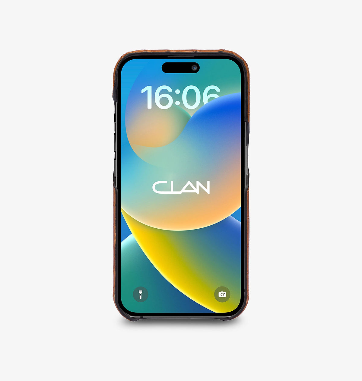 iPhone 14 — Coccodrillo — Marrone Chiaro — Visualizza immagine 4