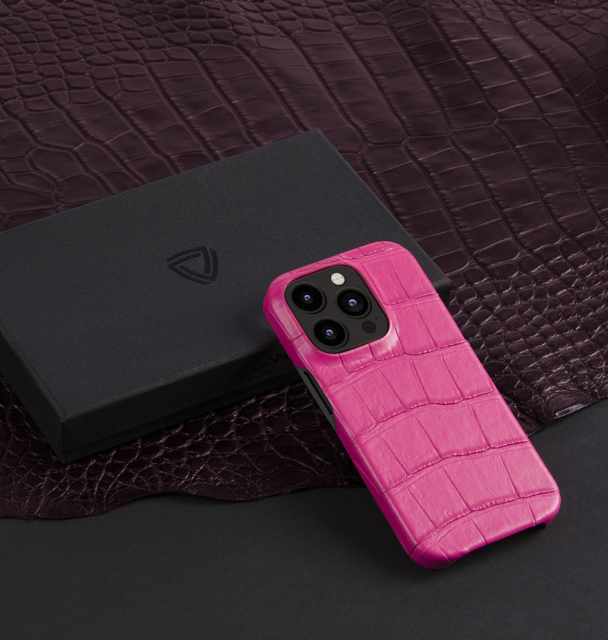 iPhone 14 Pro Max — Coccodrillo — Rosa — Visualizza immagine 5