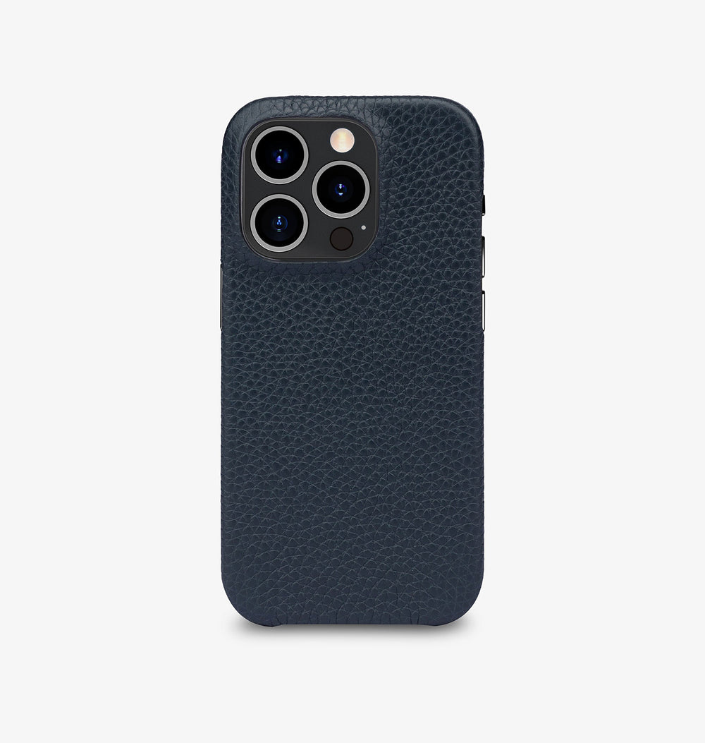 iPhone 14 — Cuir de veau — Bleu